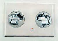 Concealed Emergency Lighting System, 12V DC, 2-35W MR16 heads, white finish
